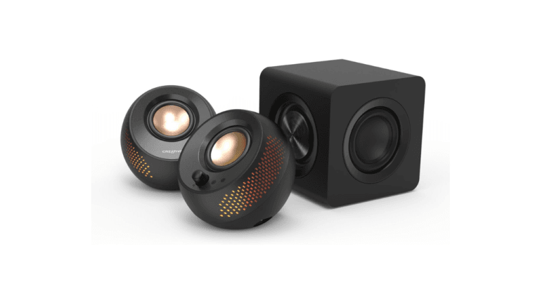 Creative Pebble X Plus 2.1 USB-C Computer Speakers with Subwoofer and Customizable RGB Lighting, Bluetooth 5.3, USB Audio, Up to 15W RMS Power for PC and Mac